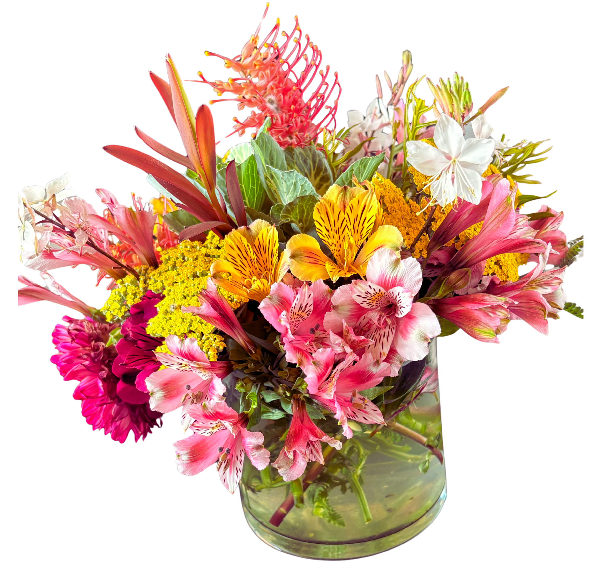 Photo of a flower arrangement in a vase